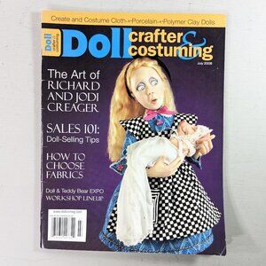 Doll crafter and costuming magazine July 2008, doll making magazine